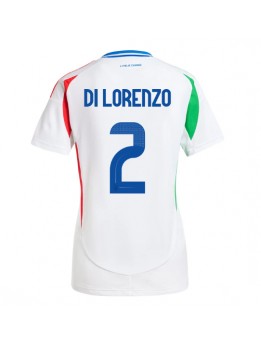 Billige Italia Giovanni Di Lorenzo #2 Bortedrakt Dame EM 2024 Kortermet